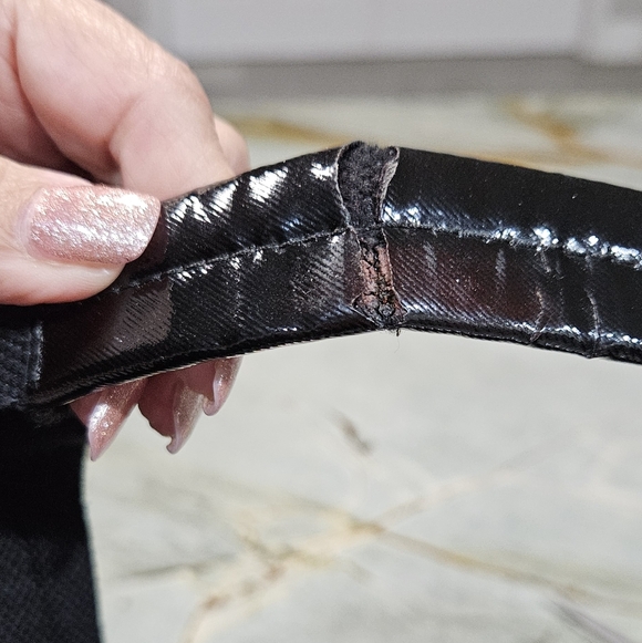 Tory Burch Ella Black Patent Leather Tote - Picture 14 of 15